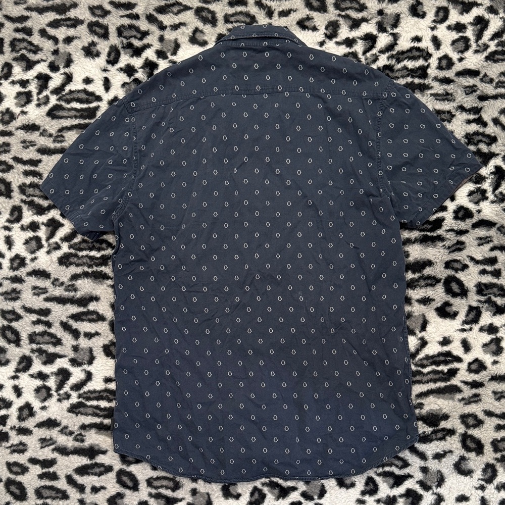 Quiksilver Navy Blue Patterned Men's Shirt - Picture 5 of 5